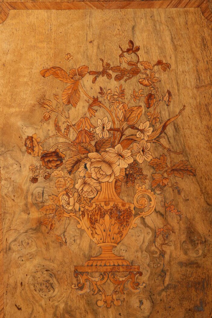 English Marquetry Pier Cabinet - Image 4