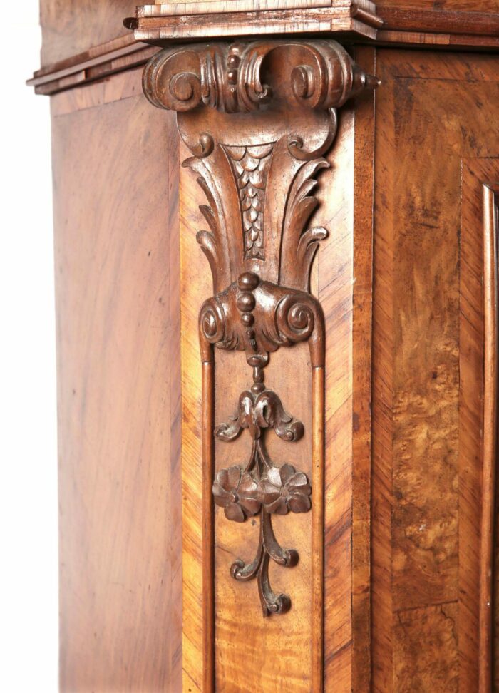 English Marquetry Pier Cabinet - Image 7