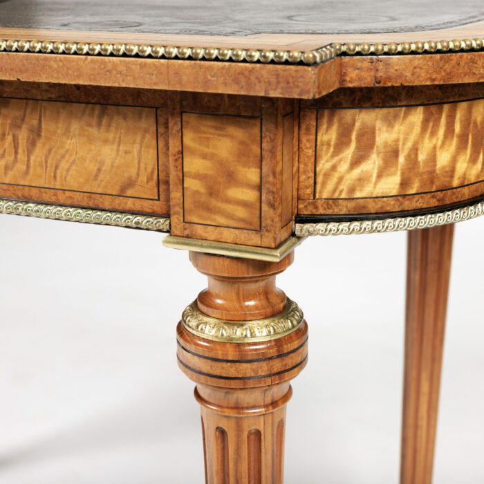 19th Century English Satinwood Writing Table by Edwards & Roberts - Image 2
