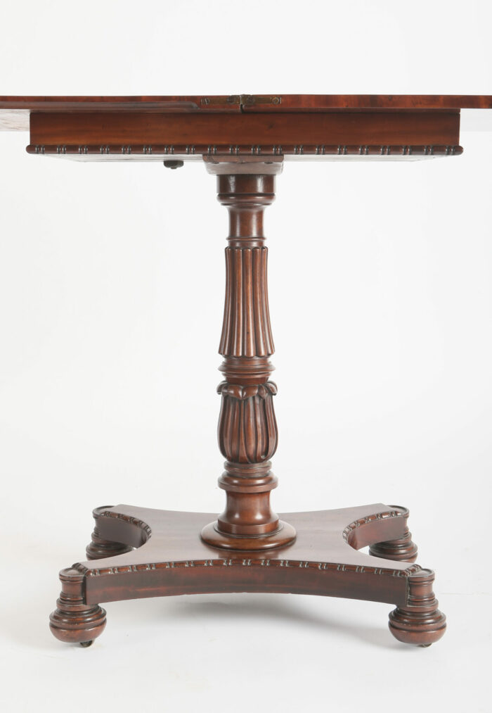 Small English Regency Gillows Mahogany Games Table - Image 6