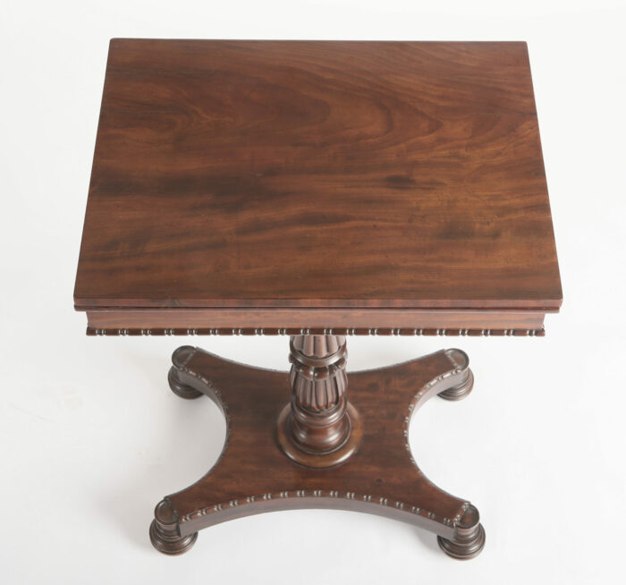 Small English Regency Gillows Mahogany Games Table - Image 7