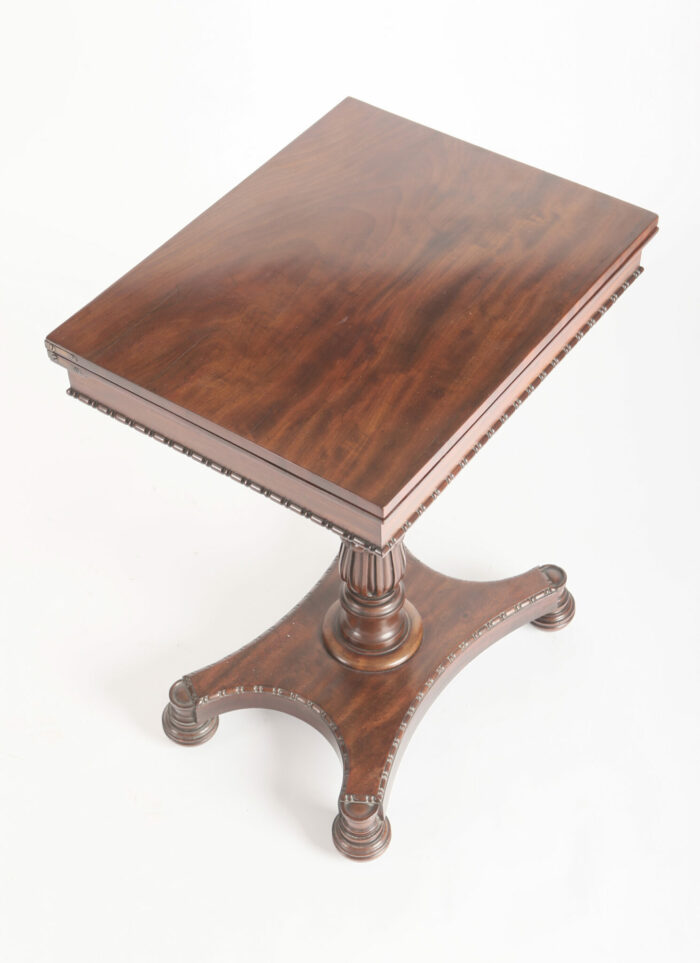 Small English Regency Gillows Mahogany Games Table - Image 2