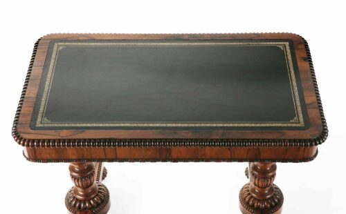 Very Fine 19th Century English Regency Writing Table 2 scaled