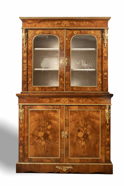 antique bookcase cabinet 11B a scaled