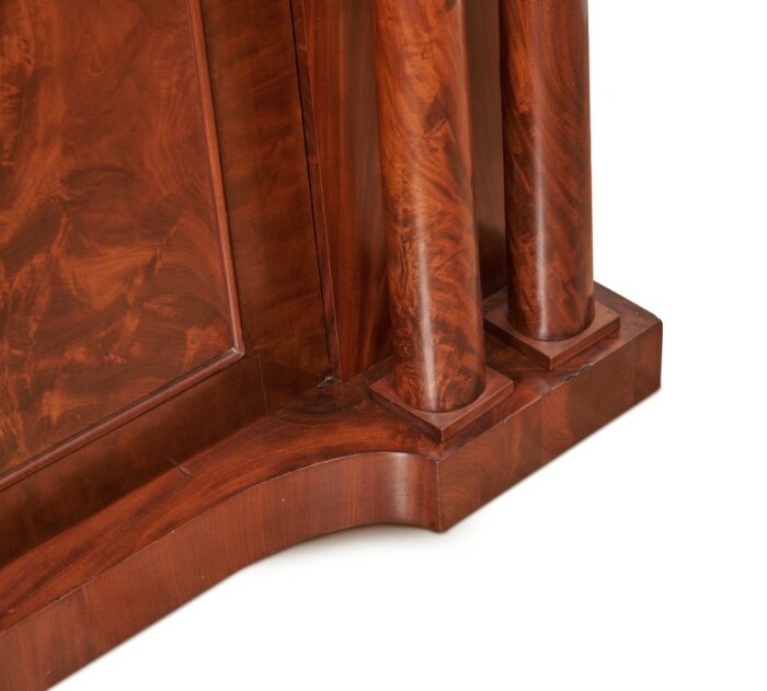 English Mahogany Antique Breakfront Bookcase - Image 5