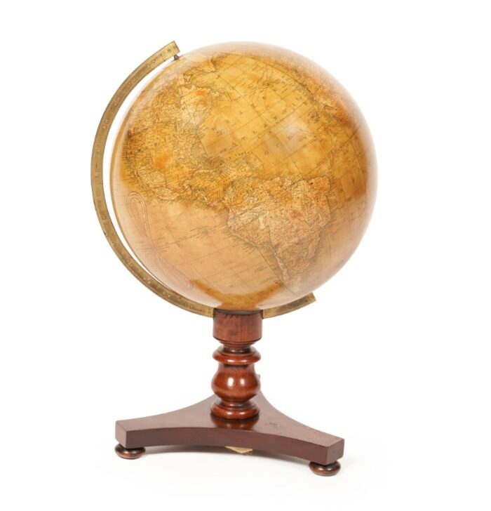 antique desk globe 62L