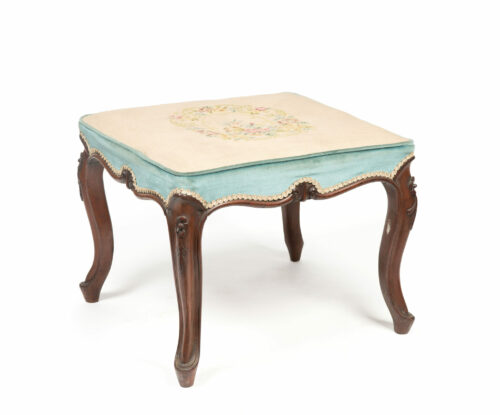 antique foot stool 345 a scaled