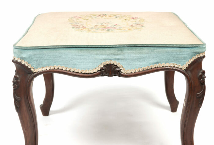 English Antique Foot Stool - Image 4
