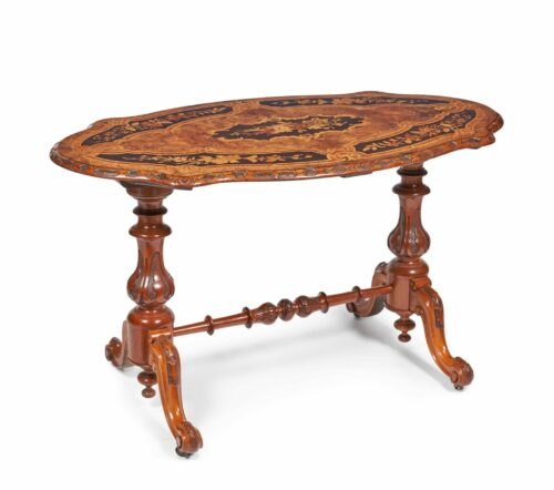 Marquetry-Antique-Library-Table