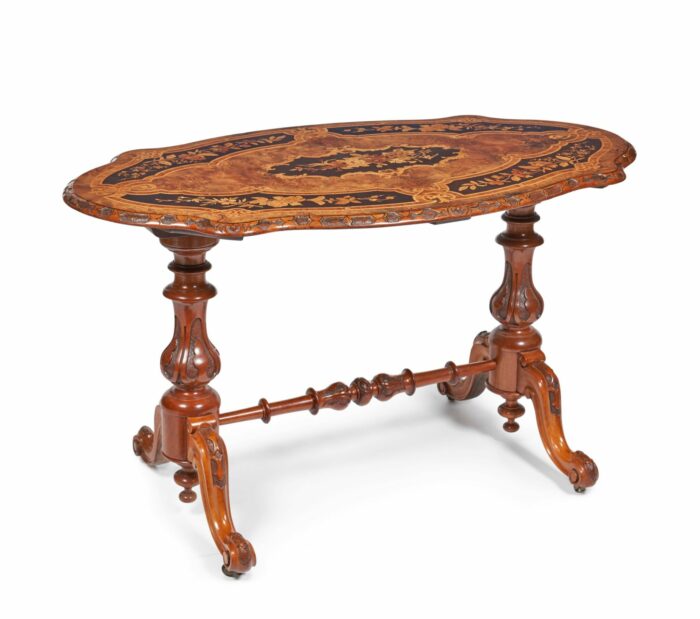 Marquetry-Antique-Library-Table