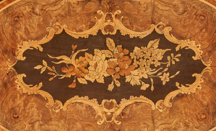 19th Century Antique Library Table - Image 2