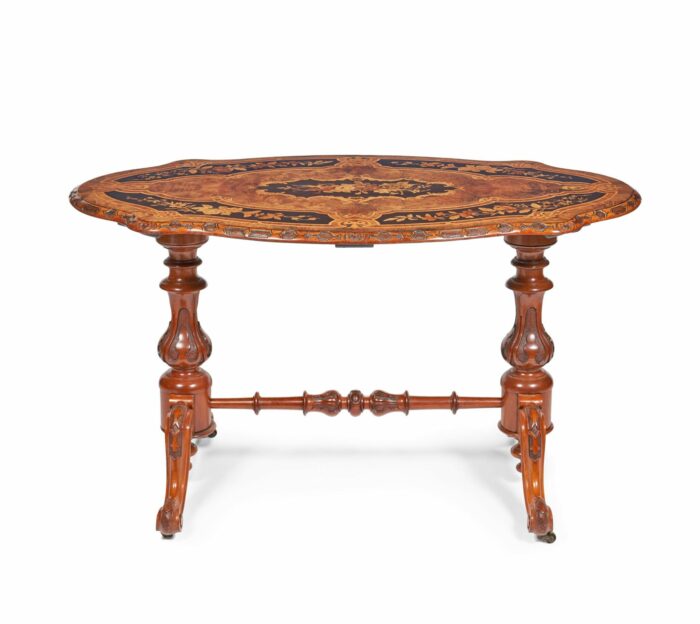 19th Century Antique Library Table - Image 4