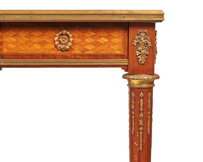 Antique Parquetry Writing Table - Image 5