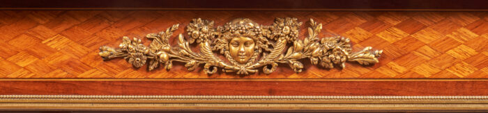 Antique Parquetry Writing Table - Image 3