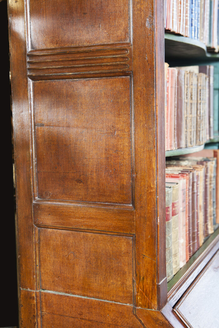 18th Century English Georgian Oak Antique Secretaire Bookcase - Image 3