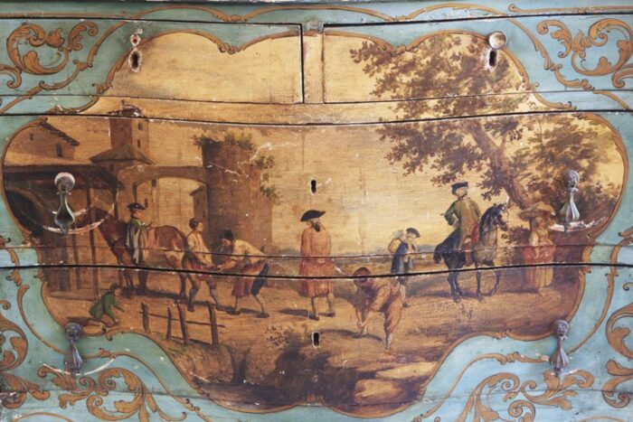 Rare 19th Century Italian Antique Decorated Commode - Image 5