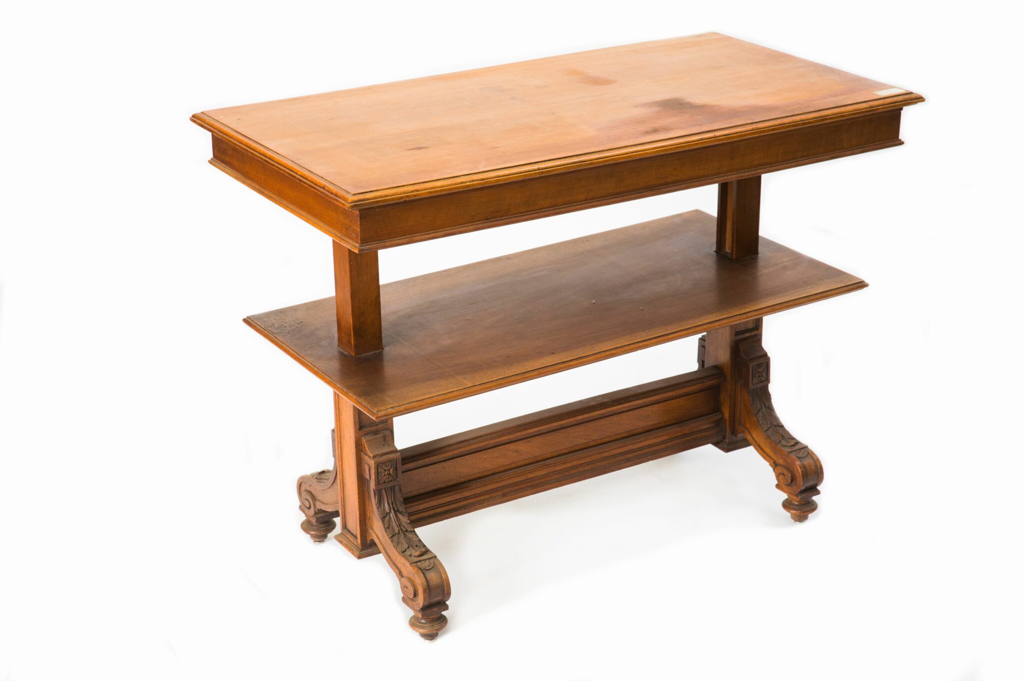 19th Century French Henri II Walnut Antique  Etagere - Image 7