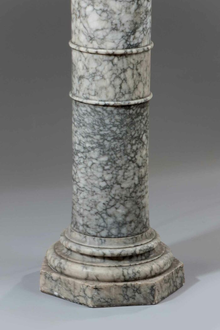 Pair Fine 19th Century Alabaster Antique Floor Lamps - Image 4