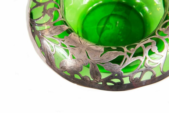 20th Century Art Nouveau Overlay Bowl - Image 3