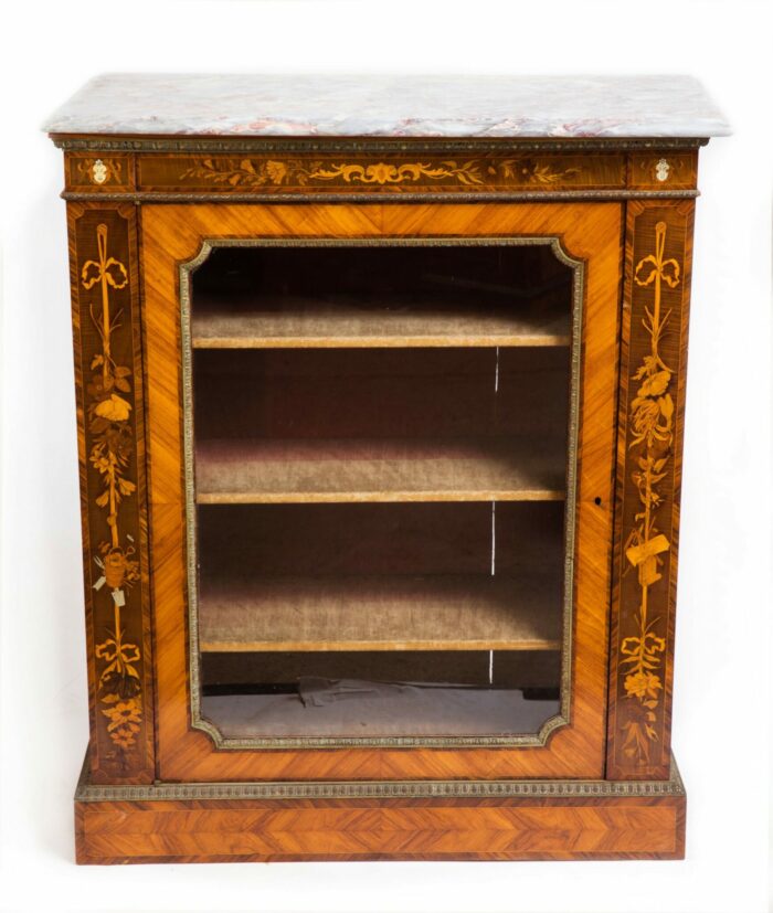 Matched Pair 19th Century Kingwood Pier Cabinets - Image 3