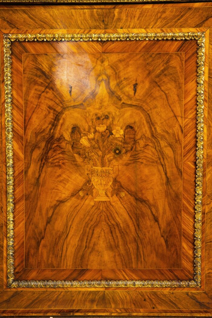 19th Century Pair Inlaid Pier Cabinets - Image 4