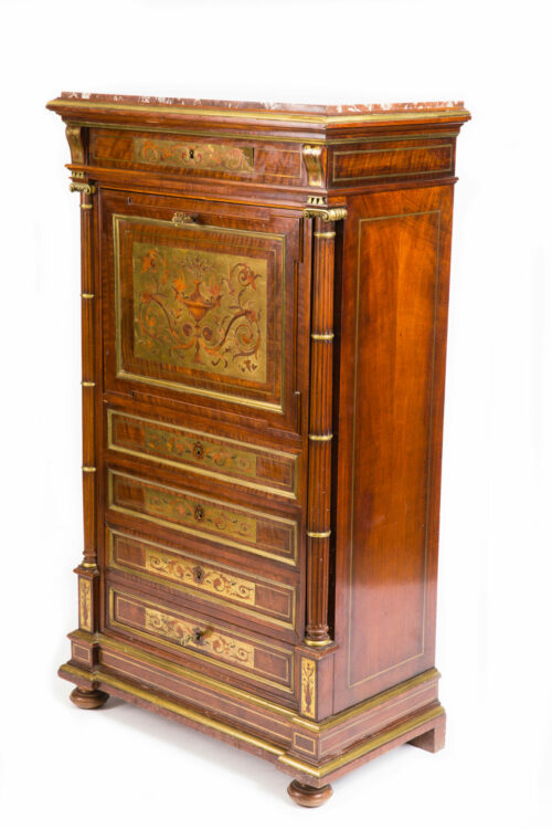 French-Antique-Secretaire-Chest