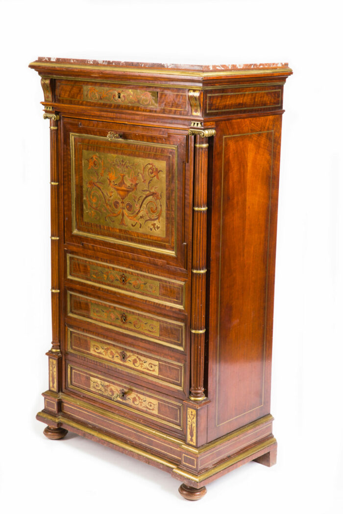 French-Antique-Secretaire-Chest
