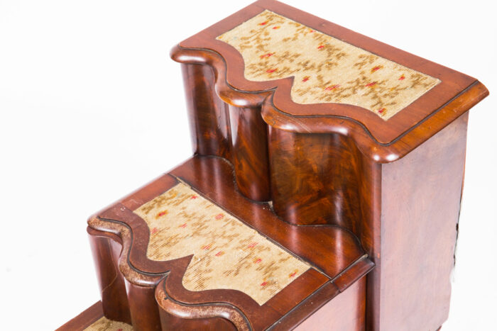 19th Century  English Mahogany Library Steps - Image 2