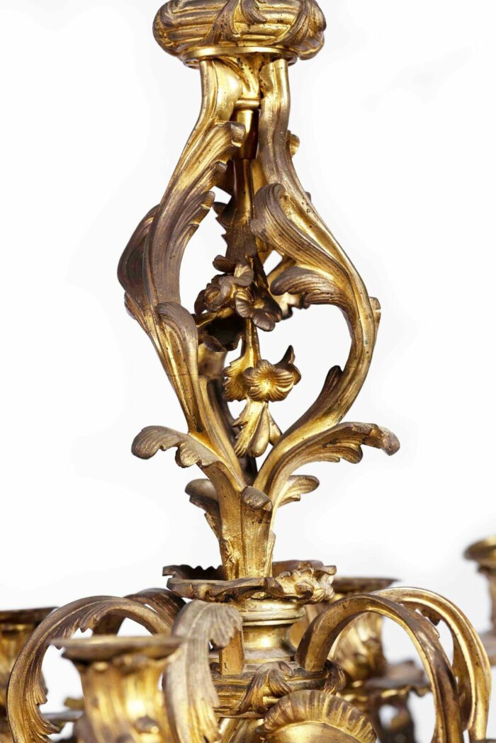 19th Century French Ormolu Chandelier - Image 2