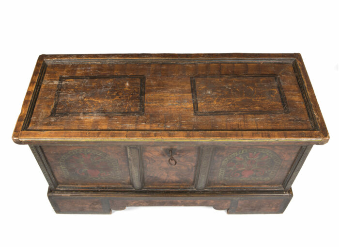 19th Century Folk Art Coffer - Image 7