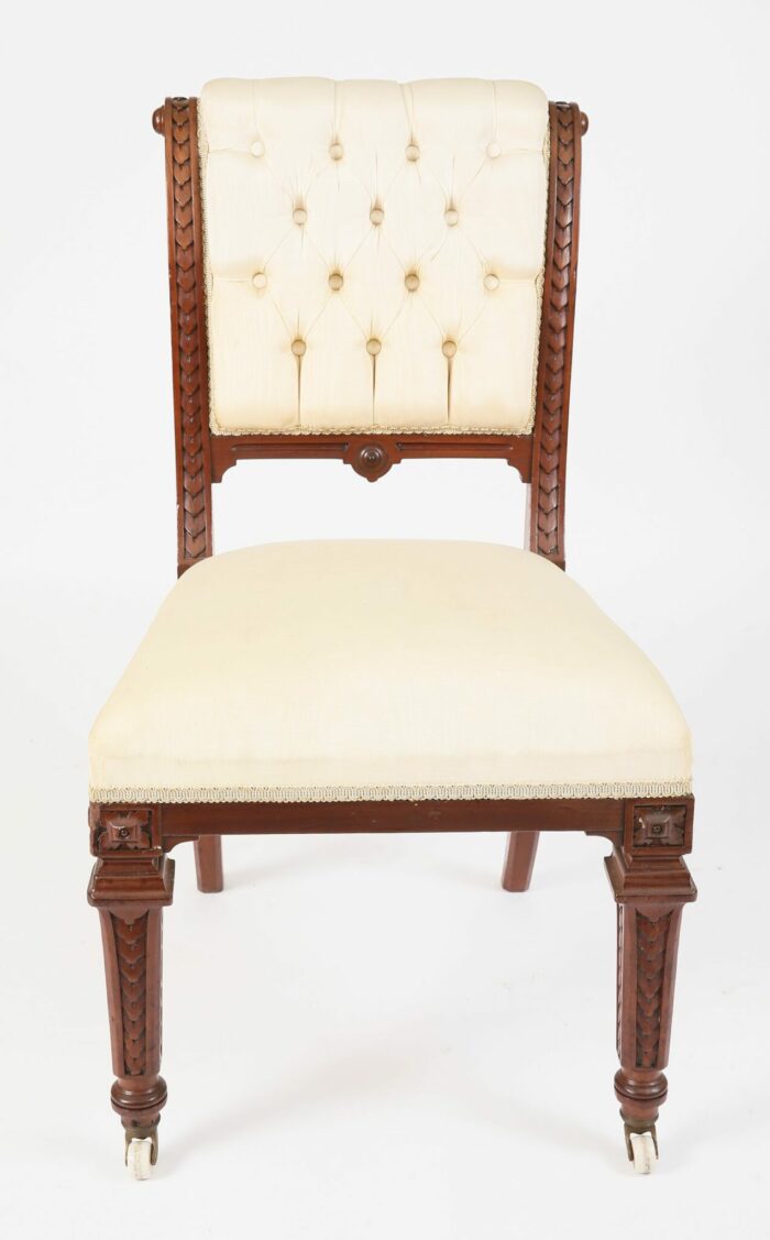 Eight English Antique Dining Chairs - Image 6