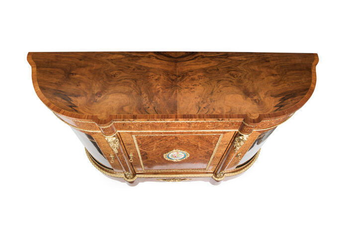 English Marquetry Side Cabinet - Image 5