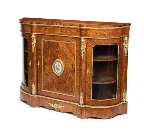 english marquetry side cabinet 401 e 1