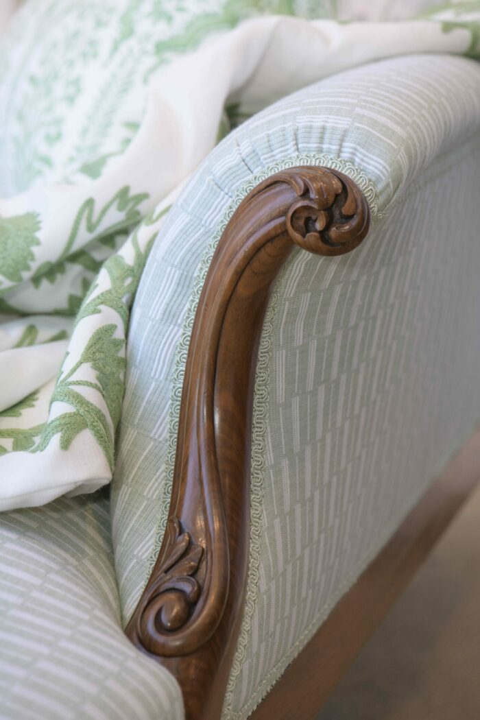 English Walnut Chaise Longue by Holland & Sons - Image 3