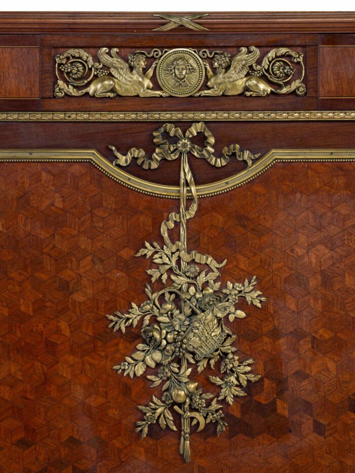 Exceptional 19th Century French Parquetry Side Cabinet - Image 5