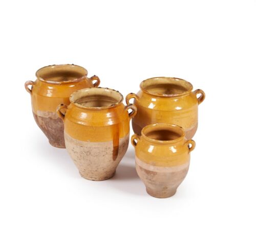 french antique confit pots 50j