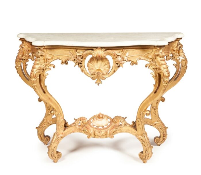 French Antique Console Table - Image 2