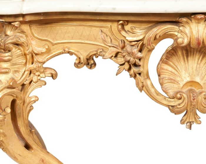 French Antique Console Table - Image 4