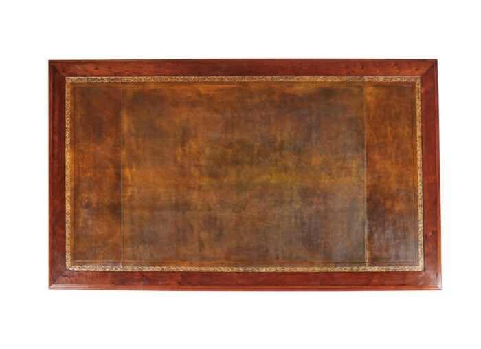 French Antique Pedestal Desk - Image 4