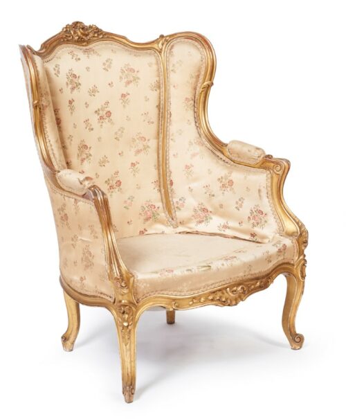 gilded louis xv armchair 09k 1