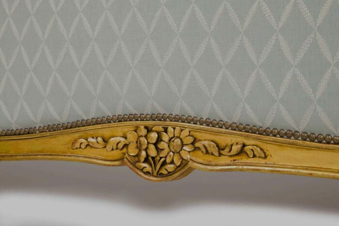 20th Century French Gilded Queen Bed - Image 4
