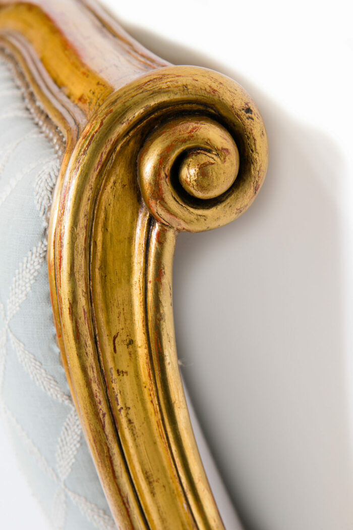 20th Century French Gilded Queen Bed - Image 6