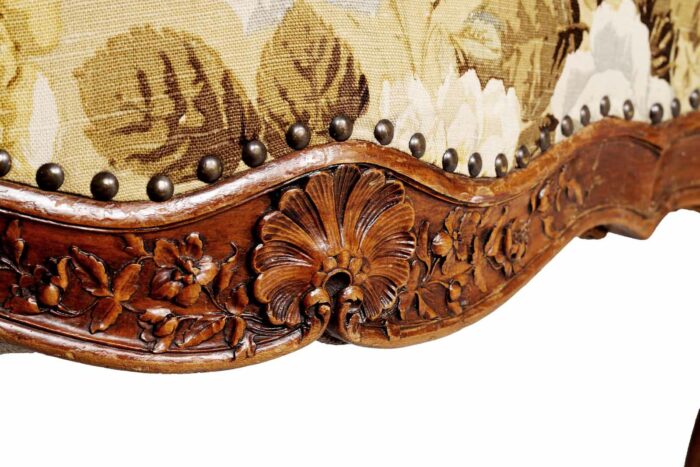 Fine French Walnut Louis XV Armchair - Image 2
