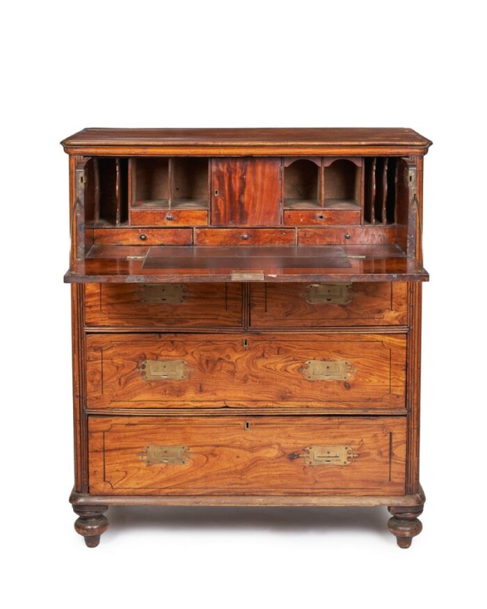 Fine 19th Century Anglo-Colonial Military Chest - Image 2