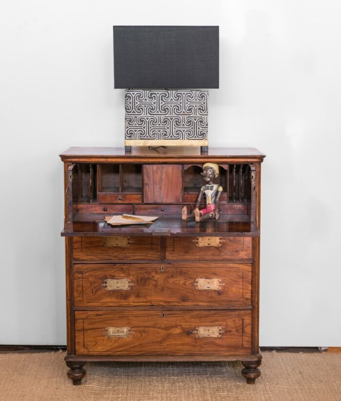 Fine 19th Century Anglo-Colonial Military Chest - Image 9