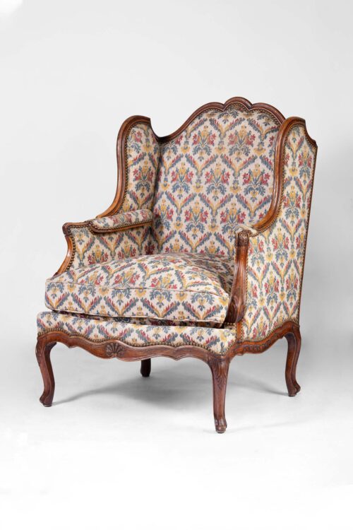 pair 19th century french large decorated armchairs 2302R f