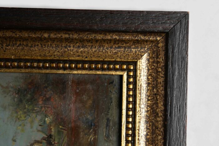 Pair Early 20th Century English Paintings with Country Scenes - Image 3