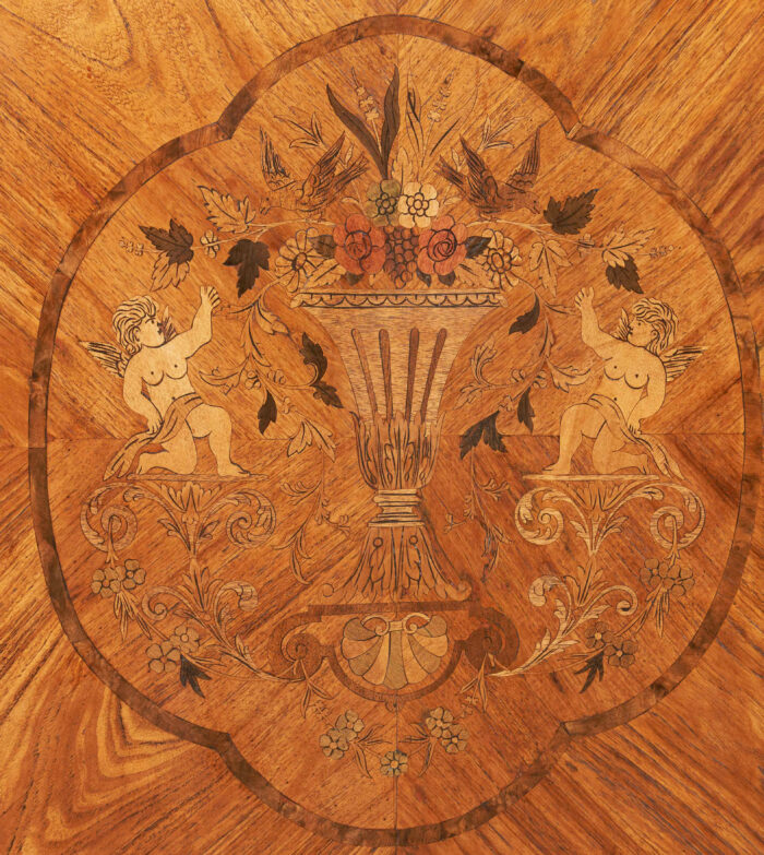 Pair Italian Marquetry Commodes - Image 2