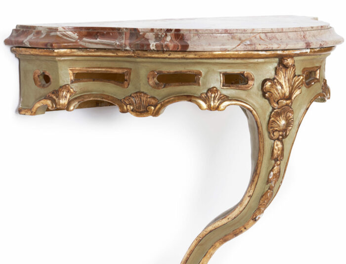 Pair Small Antique Console Tables - Image 3