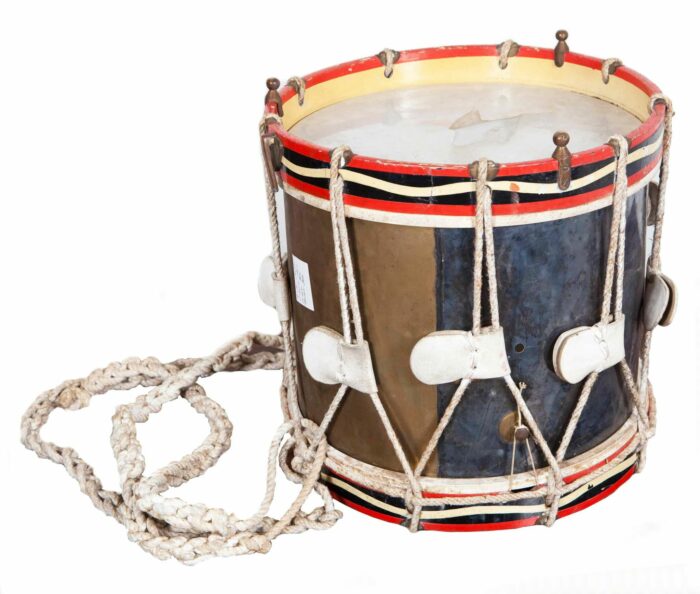 Late 19th Century Pair Antique Military Drums - Image 6